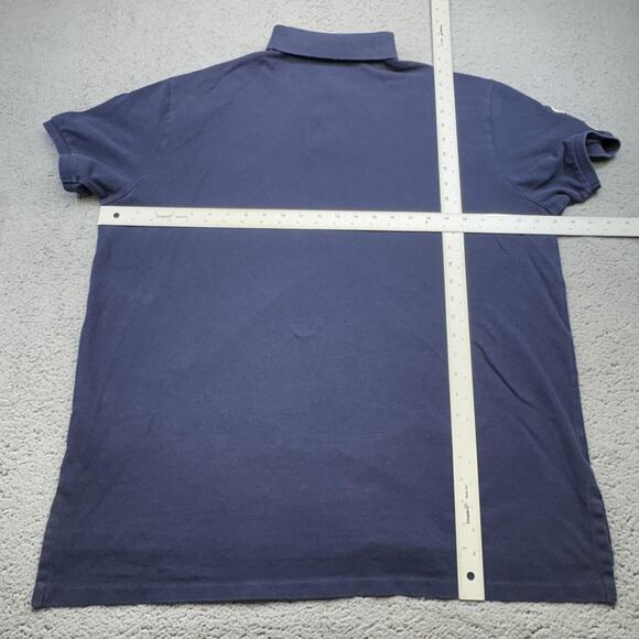 Ralph‎ Lauren Polo Shirt Mens 2XL Custom Fit Big Pony Rugby Embroidered 3 Sleeve - Picture 10 of 11